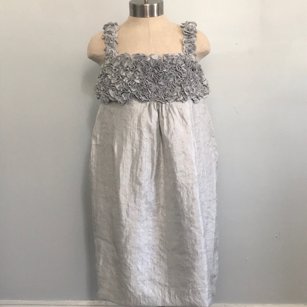 R & M Richards women’s silver sleeveless dress